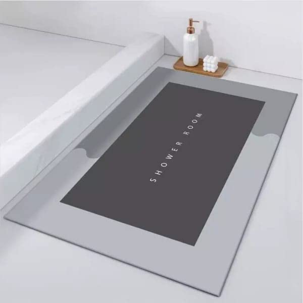 Super Absorbent Water Bathroom Door Mat – Ultra Soft, Quick-Dry, Non-Slip Floor Rug for Home, Kitchen & Entryway (40x60cm, Square, Durable & Stylish Design)