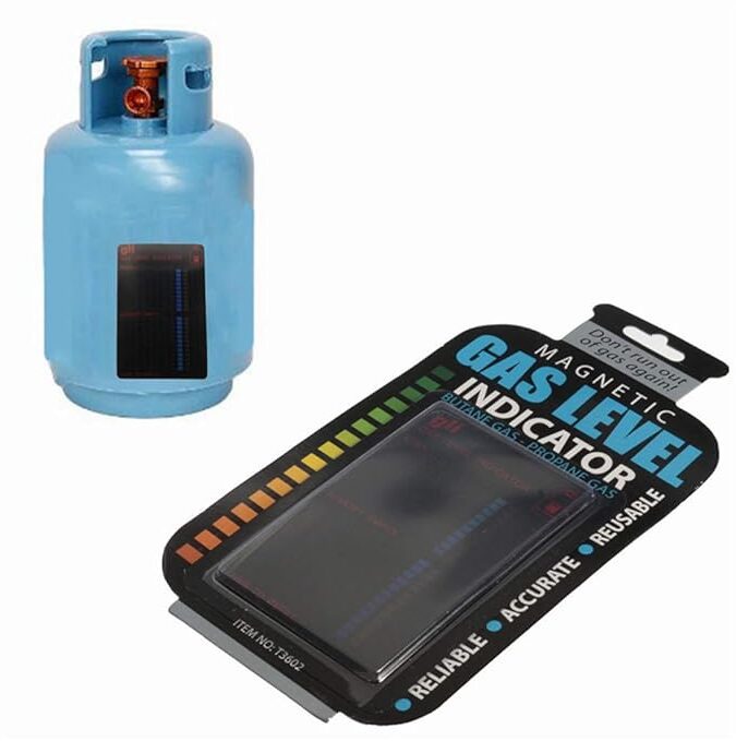 Magnetic Gas Level Indicator – Reusable Propane Tank Gauge for Accurate Fuel Monitoring on BBQ, RV, and Camping Gas Cylinders