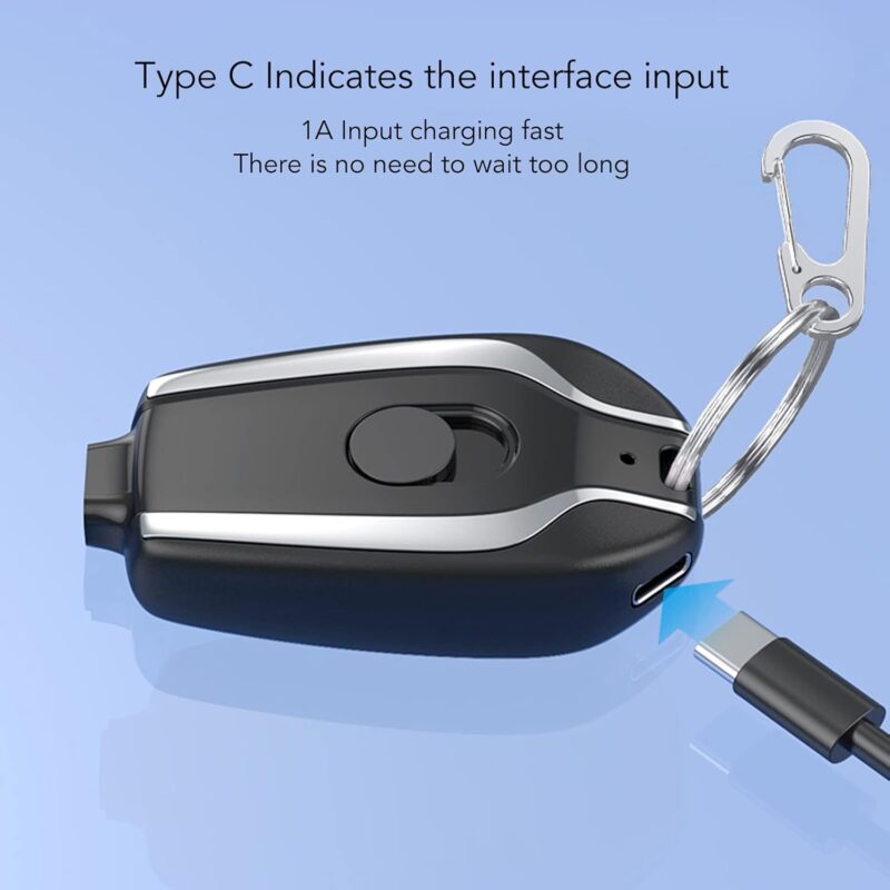 Small Portable Emergency Keychain Power Bank – Ultra-Compact Mini Backup Charger for Smartphones & USB Devices, Perfect for Travel & Emergency Use - Image 6