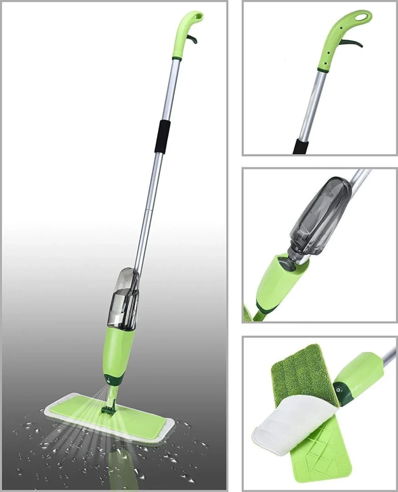 Heavy-Duty Squeeze Sponge Mop for Floor Cleaning – Self-Wringing, Super Absorbent, Adjustable Handle & Easy-to-Use for Home, Kitchen & Commercial Use