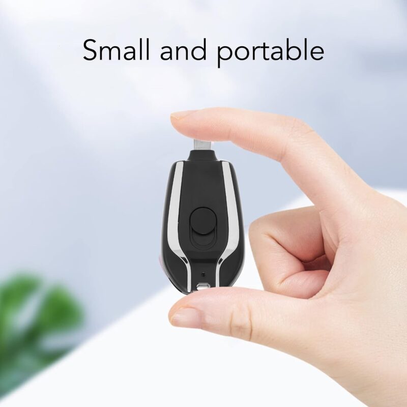 Small Portable Emergency Keychain Power Bank – Ultra-Compact Mini Backup Charger for Smartphones & USB Devices, Perfect for Travel & Emergency Use - Image 3