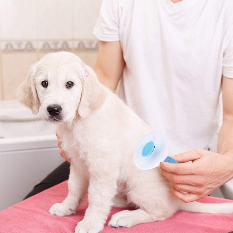 Pet Self-Cleaning Grooming Brush – Efficient Shedding & Detangling Tool for Dogs & Cats with Easy Hair Removal - Image 5